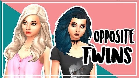 THE SIMS 4 Opposite Twins 💜 Create a Sim Maxis Match CC