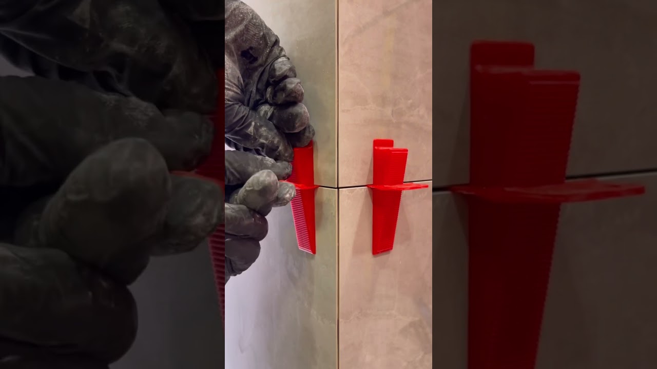 Large format tile install #diy #tools #construction