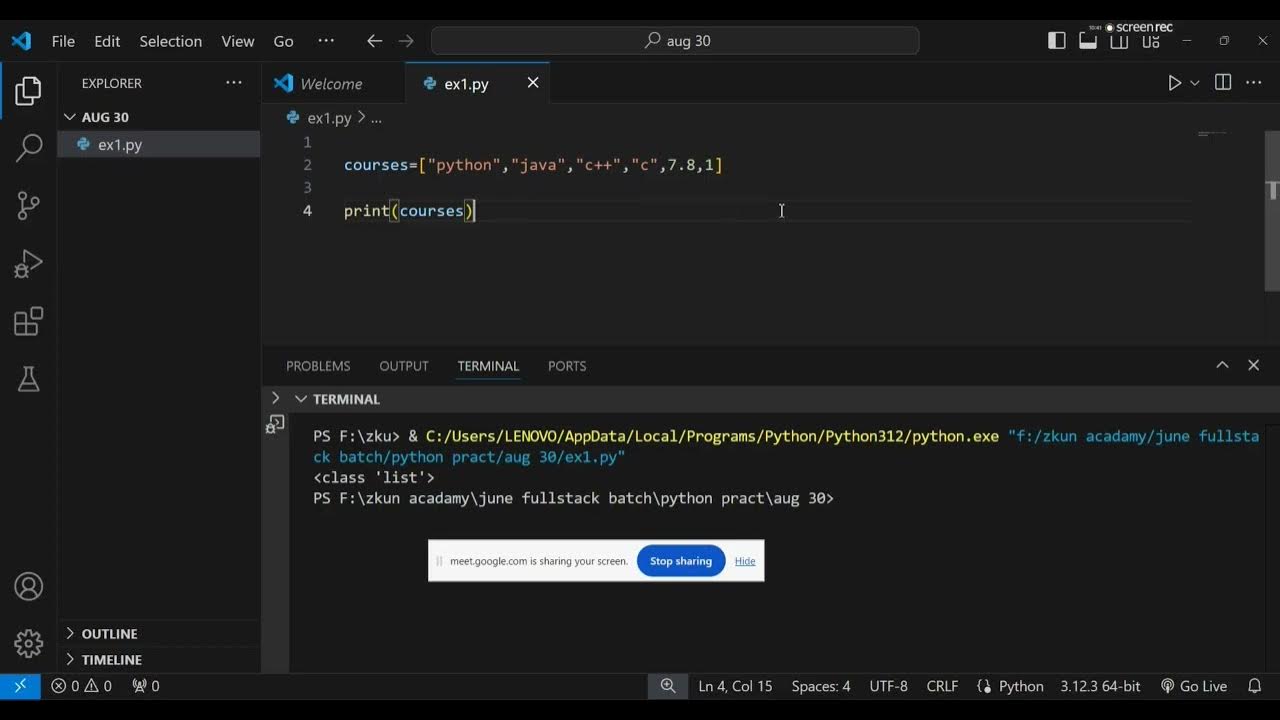 PYTHON CLASS 7 - YouTube