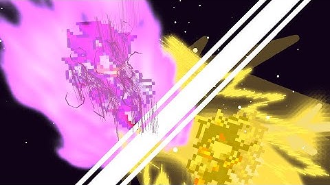 Superior ￼Shadow VS Superior Sonic - Sprite Animation - Stick Nodes