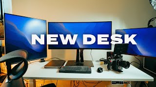 New Editing Desk Setup  Flexispot Pro Plus Standing Desk E7 Review