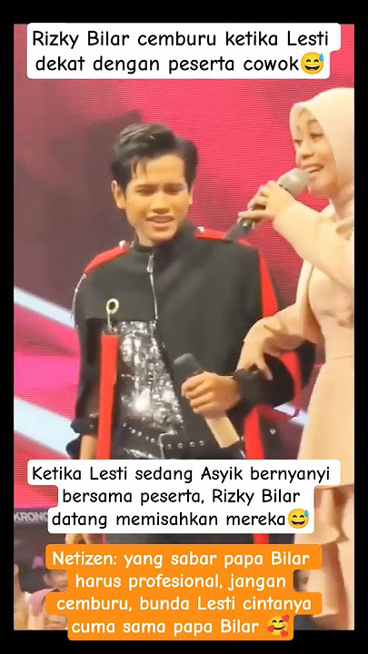 Rizky Bilar cemburu Lesti dekat dengan peserta cowok #artist #shorts #shortvideo #viral
