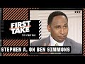 Stephen A. UNLEASHES on ‘PATHETIC’ Ben Simmons 🍿 | First Take