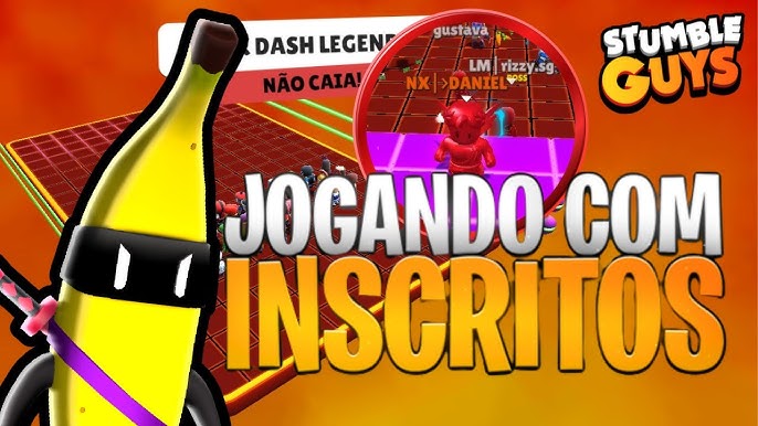 STUMBLE GUYS AO VIVO AGORA JOGANDO COM INSCRITOS ‹ Daniel Play TV › 