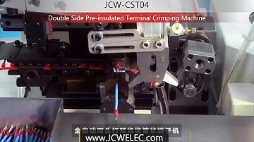 Automatic Pre-insulated Terminal Crimping Machine(JCW-CST04)丨Double Sides Insulated Terminal Crimp