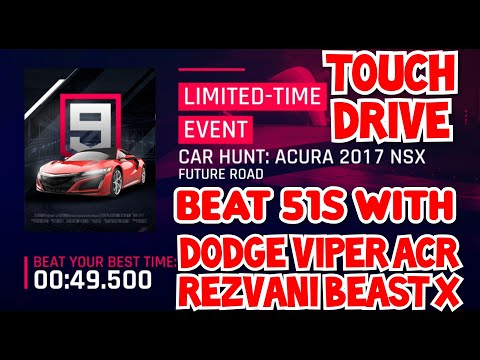 [touchdrive]-asphalt-9---car-hunt-acura-2017-nsx---beat-51s-with-dodge-viper-acr-and-rezvani-beast-x