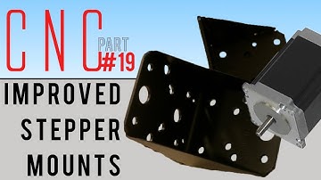 First DIY CNC build (part 19) - STEPPER Motor MOUNTs | improved | WELDING