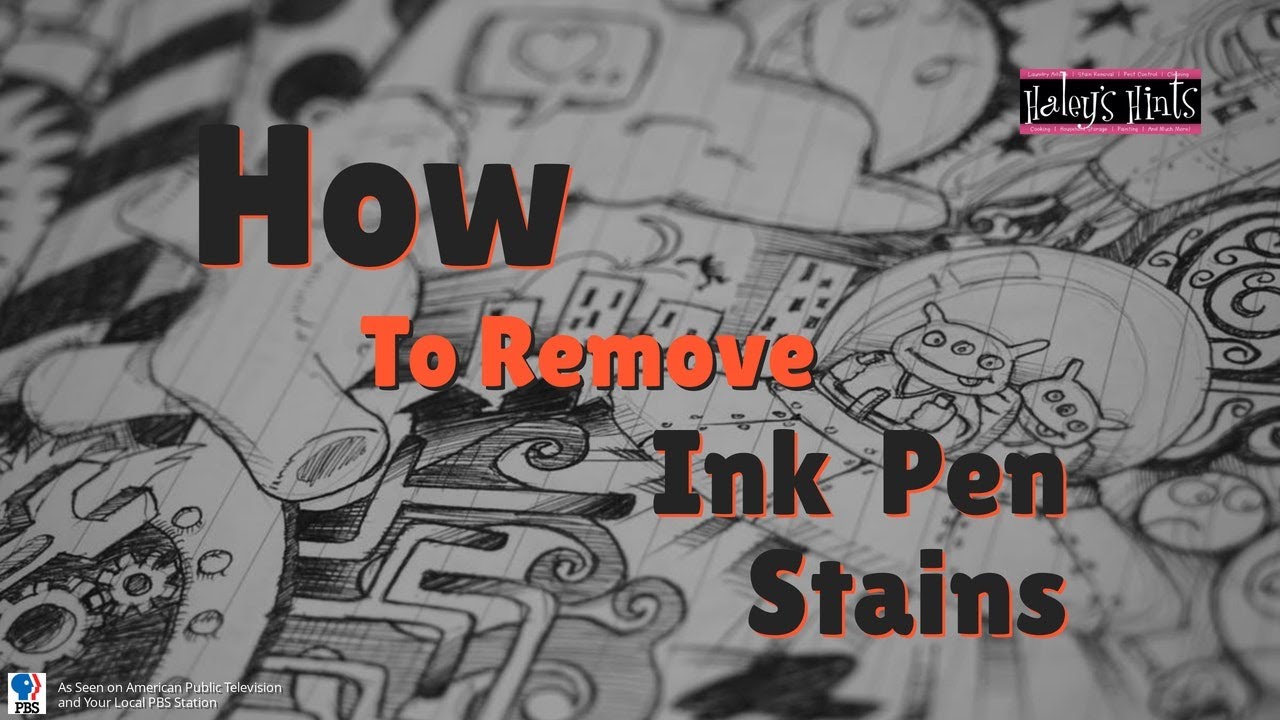 Haley S Hints Easily Remove Ink Pen Stains From Clothing Youtube