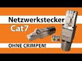 Netzwerkstecker cat7  ohne werkzeug  rj45