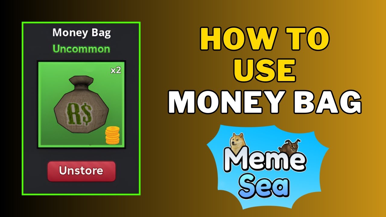 How To Use Money Bag in Meme Sea | What Does Money Bag Do?