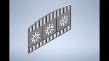 Main gate design in auto desk inventor, 2D and 3D modeling part-1