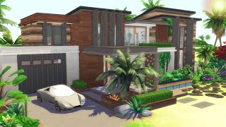 Modern Tropical Villa | The Sims 4 | House Build + House Tour