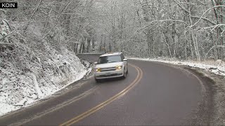 Road crews prepare for possible overnight freeze