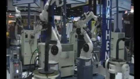 OTC DAIHEN Synchro Motion Robotic Arc Welding