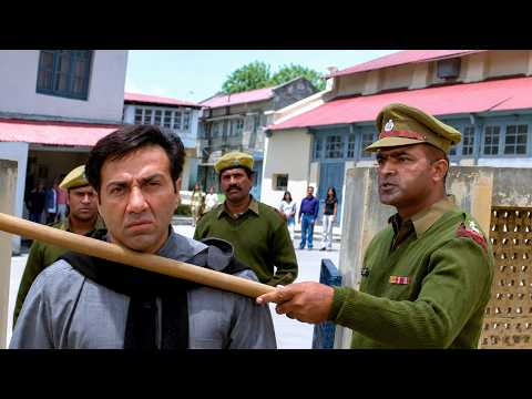 हवालात की इन लकड़ियों में इतना दम नहीं कि ये मेरा रास्ता रोक सकें | Sunny Deol Action Scene