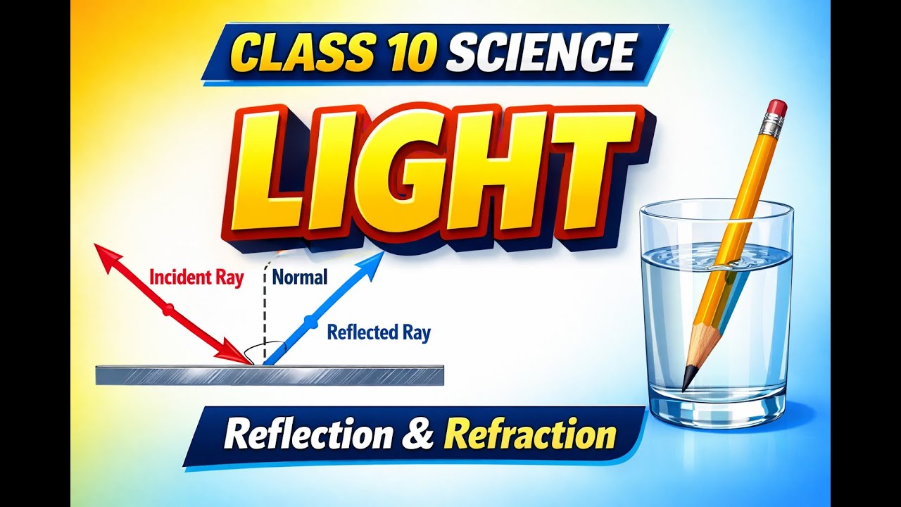 Light – Reflection & Refraction | Class 10 Science Chapter 10 | Easy ...
