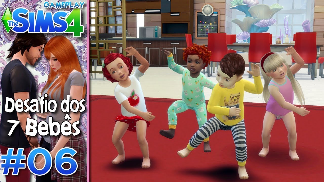 GINÁSTICA PARA BEBÊS - Desafio dos 7 Bebês #6 -The Sims 4 - YouTube