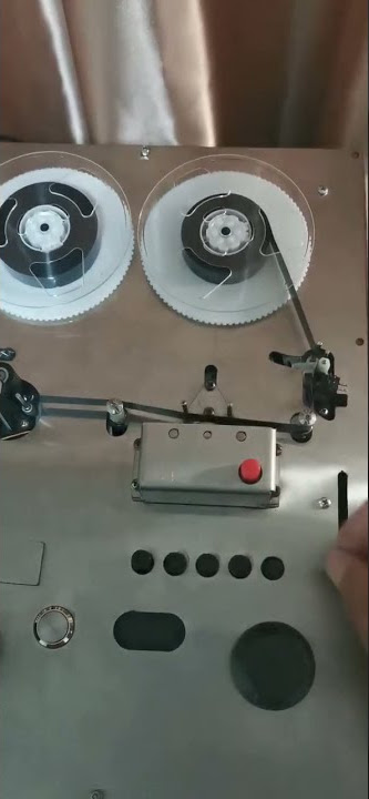 An open reel player made from standard vhs  1/2 inch tape.