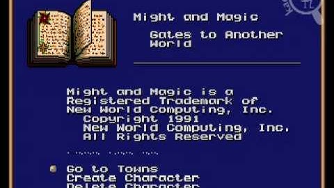 [Intro][Genesis] Might and Magic - Gates to Another World