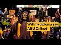 Do asu online degrees say online