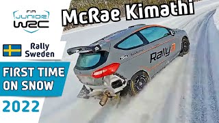 First Time Driving on Snow for McRae Kimathi - WRC Rally Sweden 2022 - FIA Junior WRC