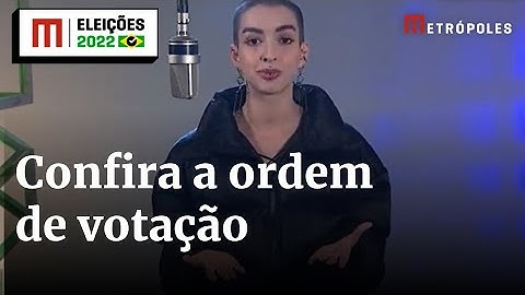 Confira a ordem de votação nas eleições de domingo (2/10) | Eleições 2022