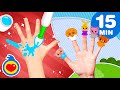 Изучение цветов с семьей пальчиков Плим-Плим #2 | Детские обучающие видеофильмы (15 мин) | Плим Плим