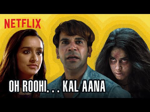Roohi And Stree Funniest Scenes |  Rajkummar Rao, Janhvi Kapoor & Varun Sharma | Netflix India