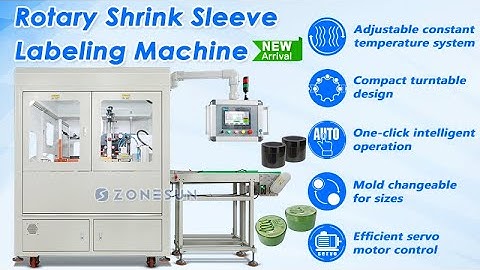 ZONESUN ZS-UDTB50 Automatic Monoblock Rotary Heat Shrink Sleeve Labeling Machine