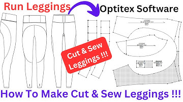 RUN LEGGING | LEGGING || HOW TO MAKE CUT & SEW LEGGING PATTERN IN OPTITEX SOFTWARE ||