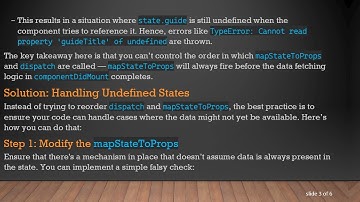 Resolving the undefined Issue in mapStateToProps with React and Redux