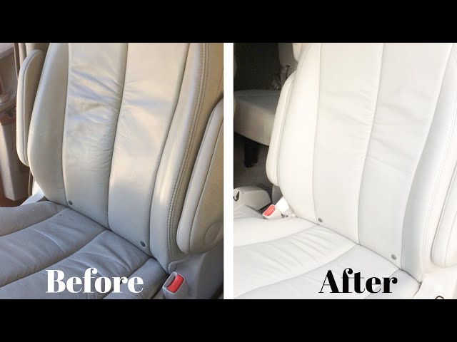 How To Repair The NASTIEST Leather & Vinyl Seats.Back To PERFECT! 