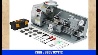 CREWORKS 750W Mini-Metalldrehmaschine 8x16 Zoll Tischdrehbank 210x400MM für Heimwerker Metall-