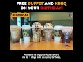 STARBUCKS - FREEBIES for Birthday Celebrants #birthday #starbucks   #shorts