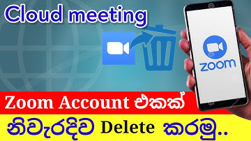 How to delete Zoom account sinhala 2021 | zoom permanently delete | RV Academy LK