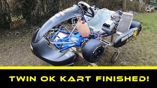 Firing up the TWIN OK KART for the first time!