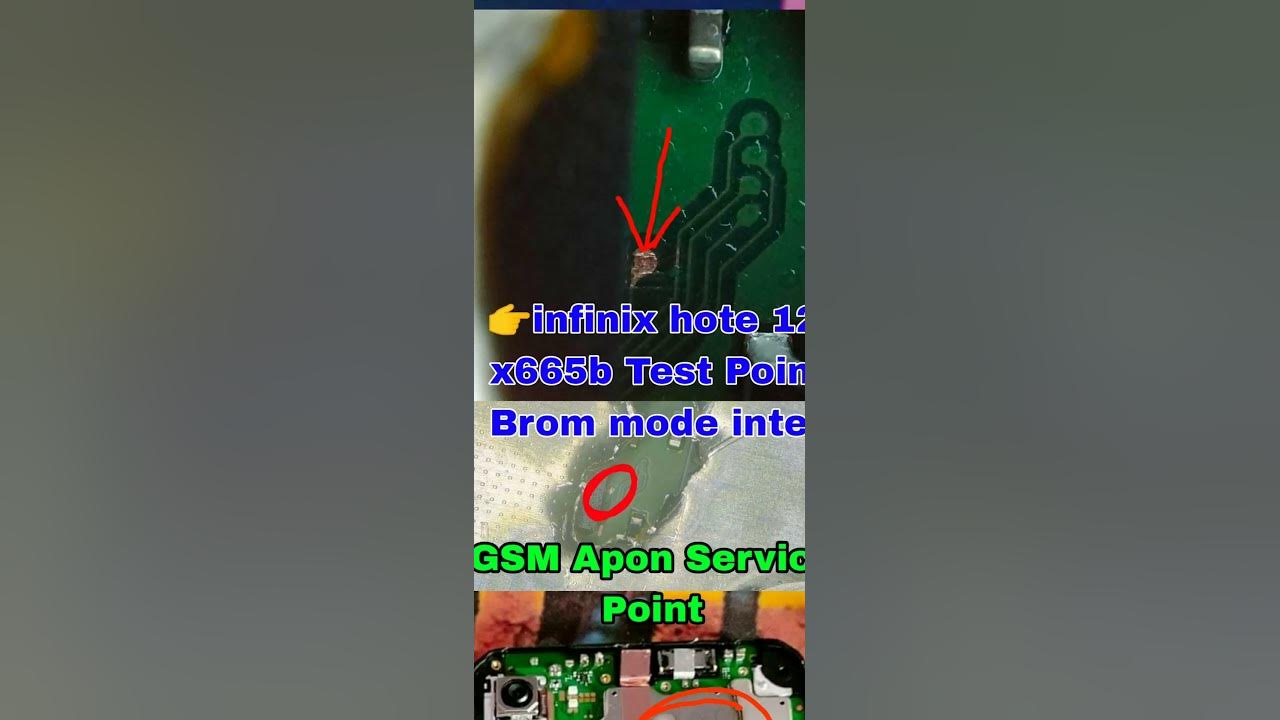 👉infinix hote 12i x665b Test point Infinix X665B brom mode fix