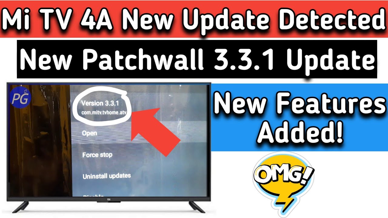Mi TV 4A New Update Mi TV Patchwall 3.3.1 Update New Features