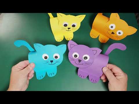 Video: Kuinka tehdä kissa paperista: ohjeet kuvilla