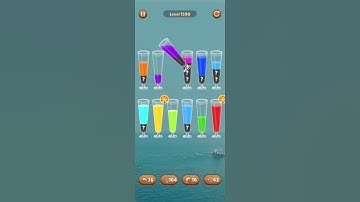 Water color sort level1590 #androidgameplay #watersortpuzzle #shorts