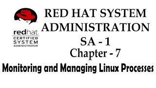 [Chapter-7] Monitoring and Managing Linux Processes || RED HAT System Administration SA-1