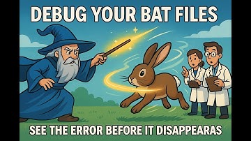 Stop BAT Files From Closing on Error