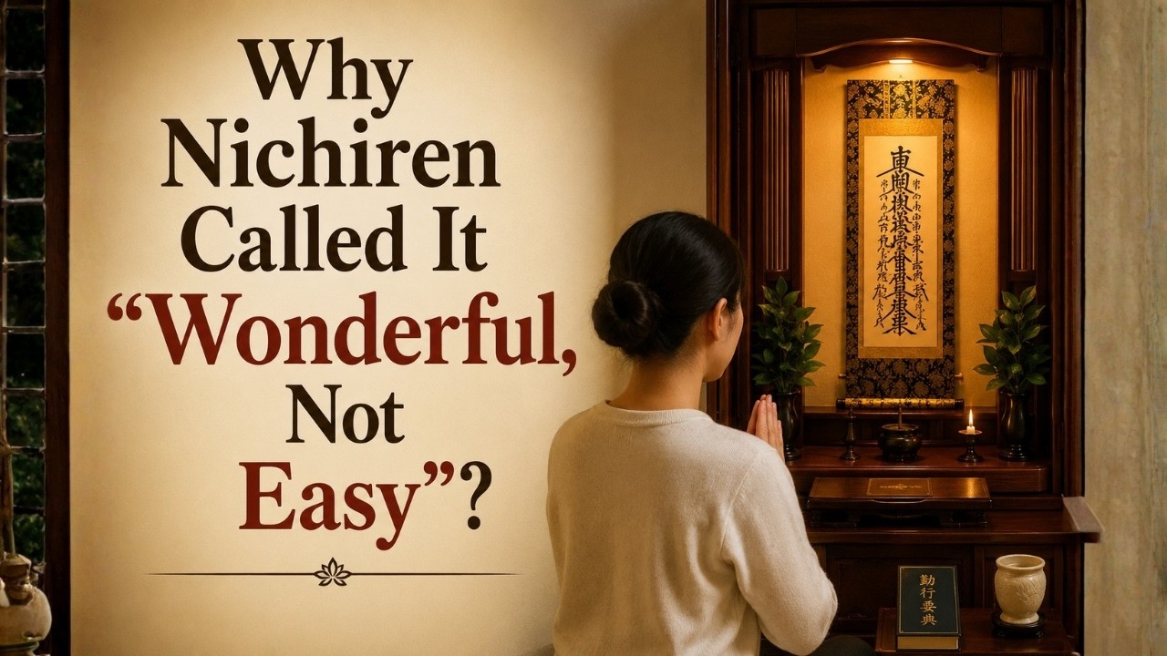 Why Nichiren Called It 