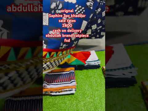 Saphire 3pcs khaddar in 2400 only sale offer order fast