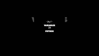 Python Day 2: Variables Explained in 20 Seconds! ⚡ Guide
