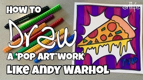 ART VIDEO: How to learn about and draw in the POP ART style like ANDY WARHOL with Kerri Bevis #art