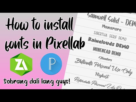 Video: Paano Mag-install Ng Mga Karagdagang Font