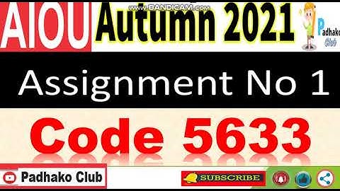 ⏩ AIOU Code 5633 Solved Assignment No.1 Autumn 2021 || Level: MSC Mass Communication