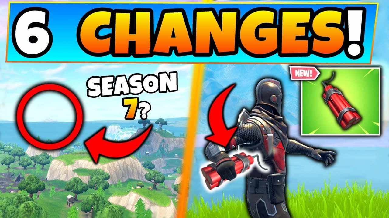Fortnite Update DYNAMITE Item & SEASON 7 Clue! 6 Changes in Battle