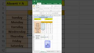 9 Counta And Count IF (Attendance Sheet)